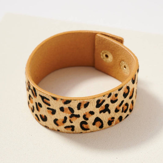 Animal Print Calf Hair Bracelet