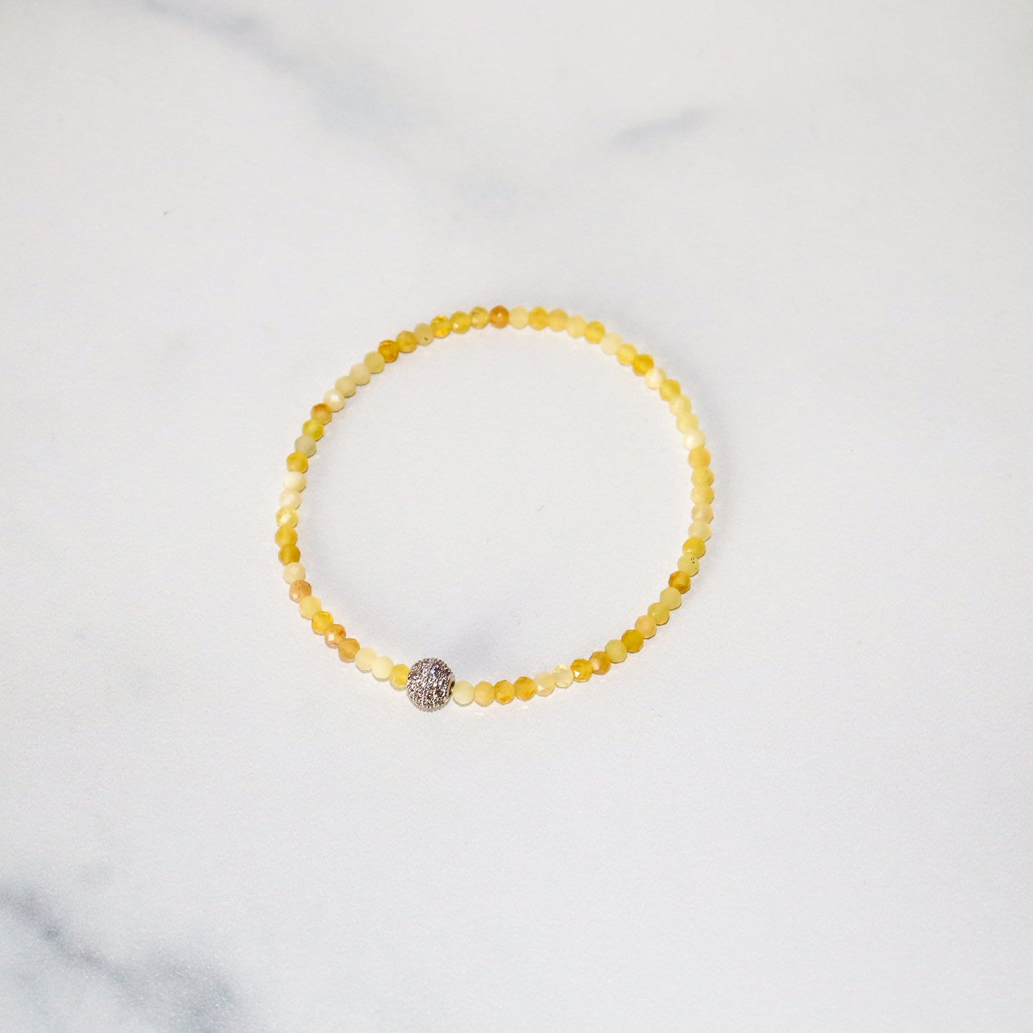 Women's Yellow Opal Dainty Bracelet