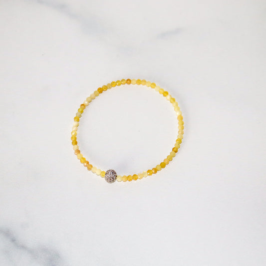 Women's Yellow Opal Dainty Bracelet