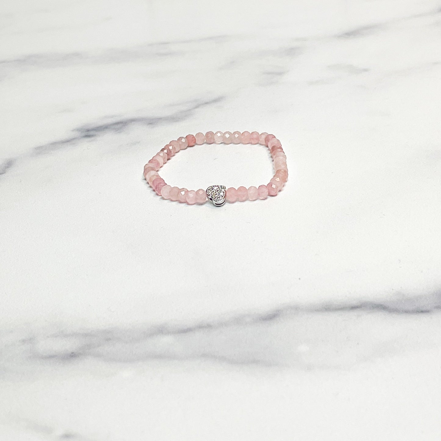 Women's Rose Quartz Dainty Bracelet