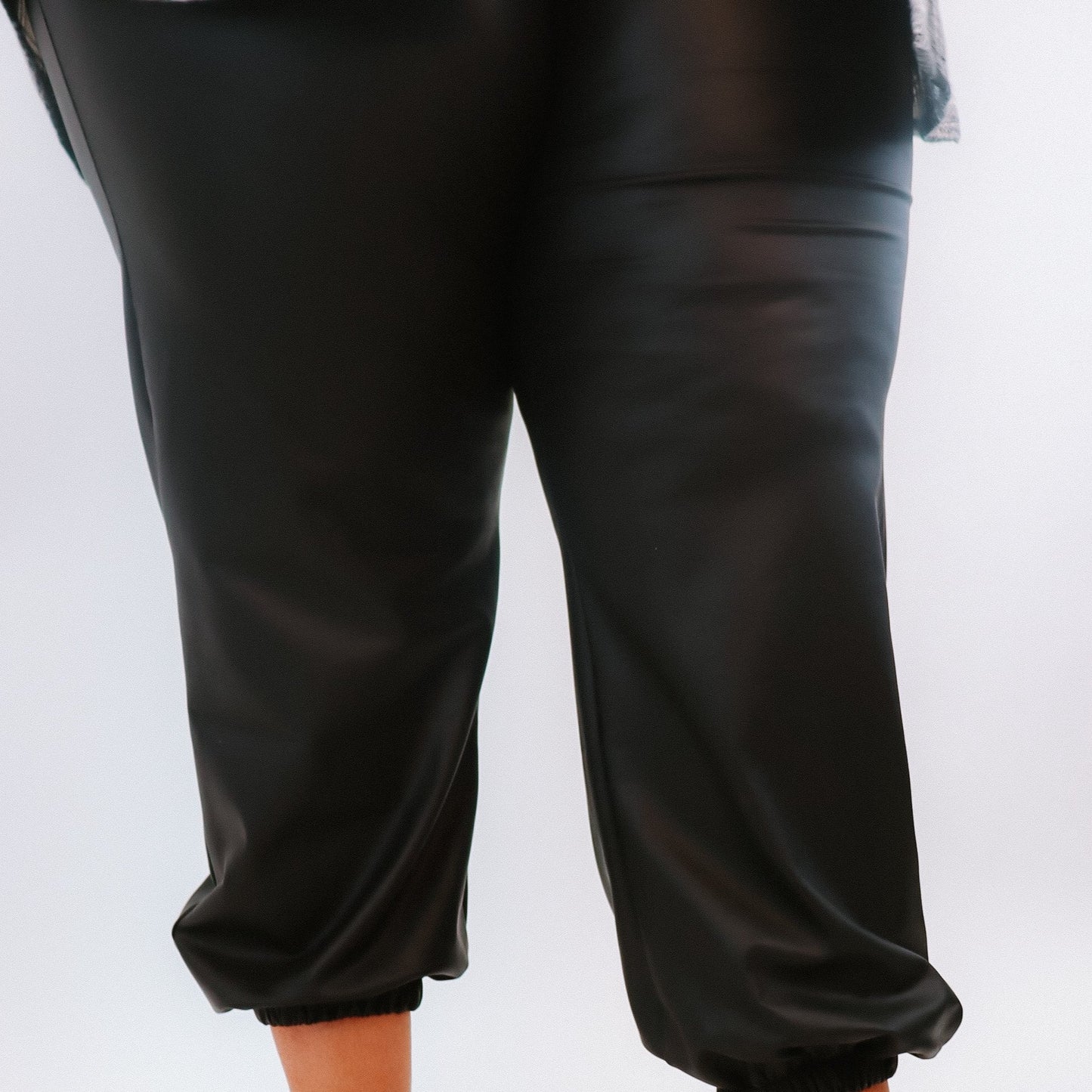 Runaway Faux Leather Jogger