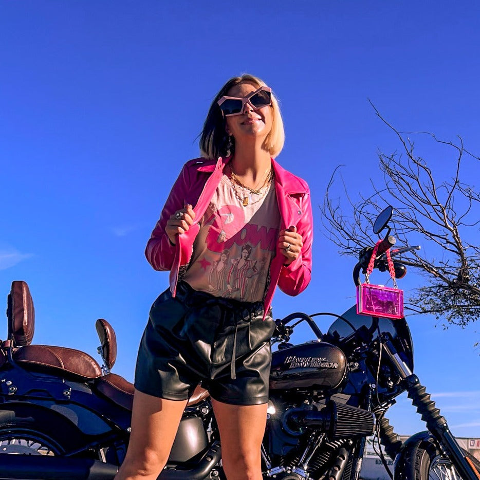 Pinky Moto Jacket