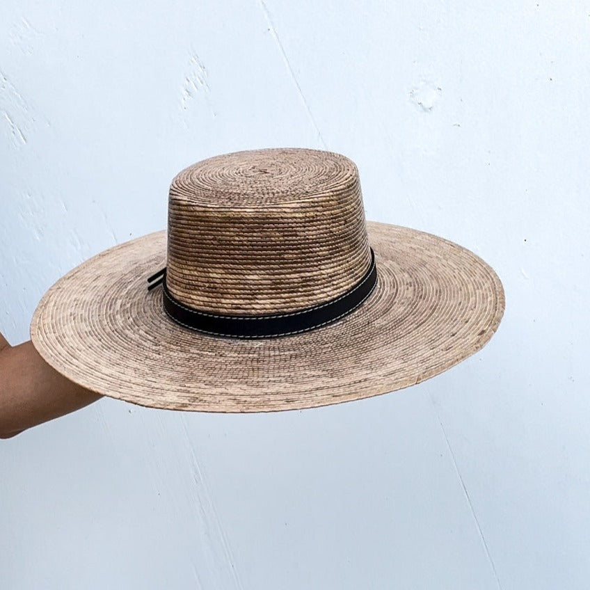 Wide Brim Boater Straw Hat